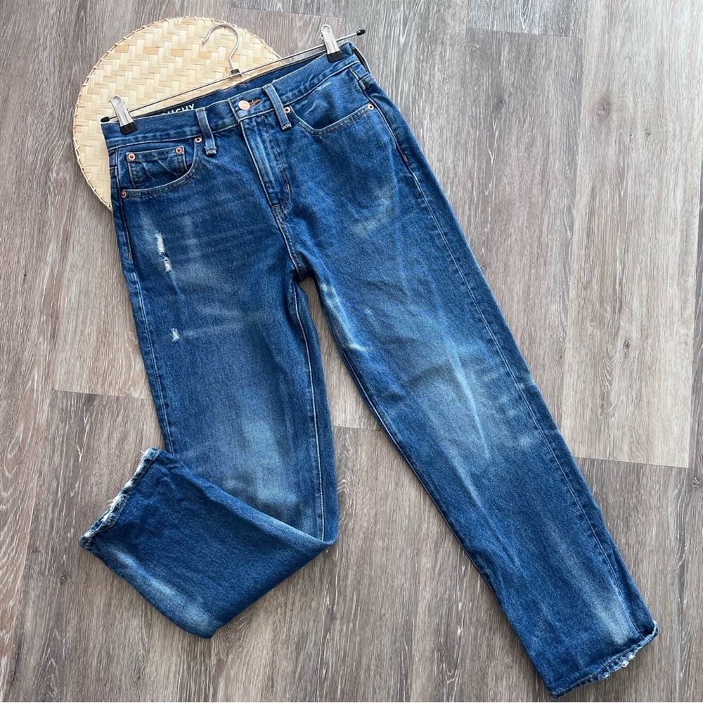 J. Crew slouchy boyfriend jean in barn wash women’s size 26 - Picture 2 of 9
